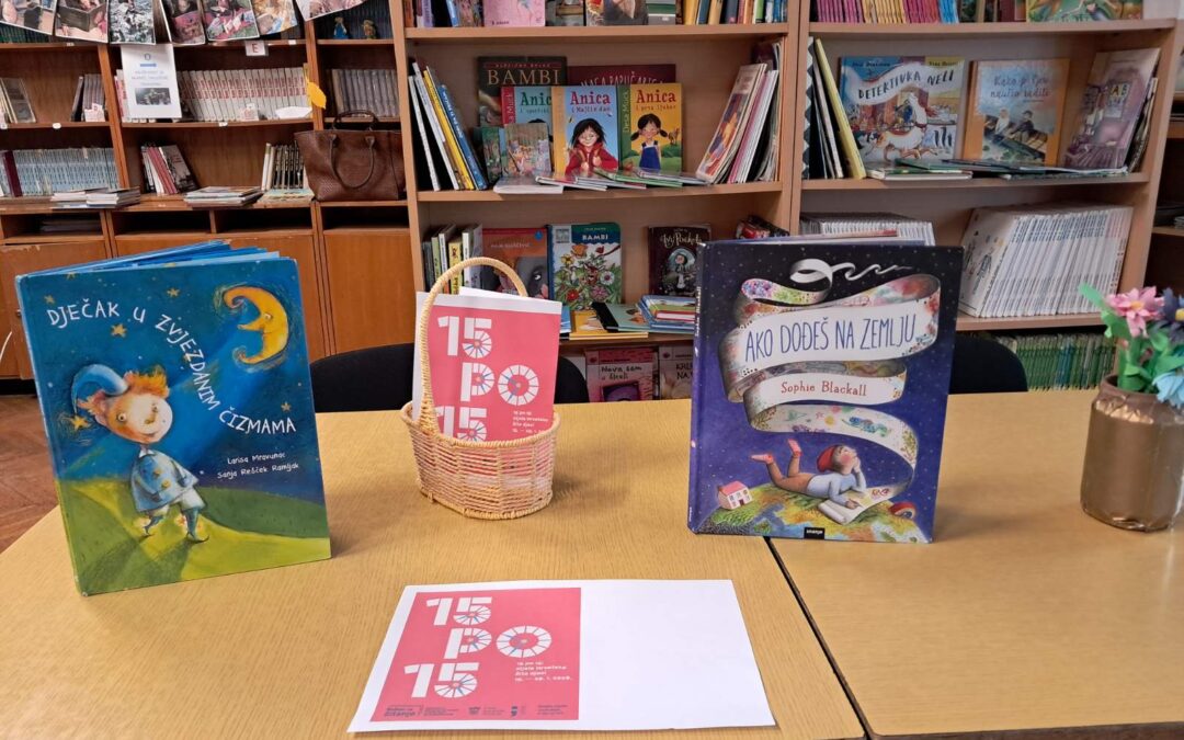 Sudjelovanje školske knjižnice u 15 – dnevnom čitalačkom izazovu „15 po 15: cijela Hrvatska čita djeci“